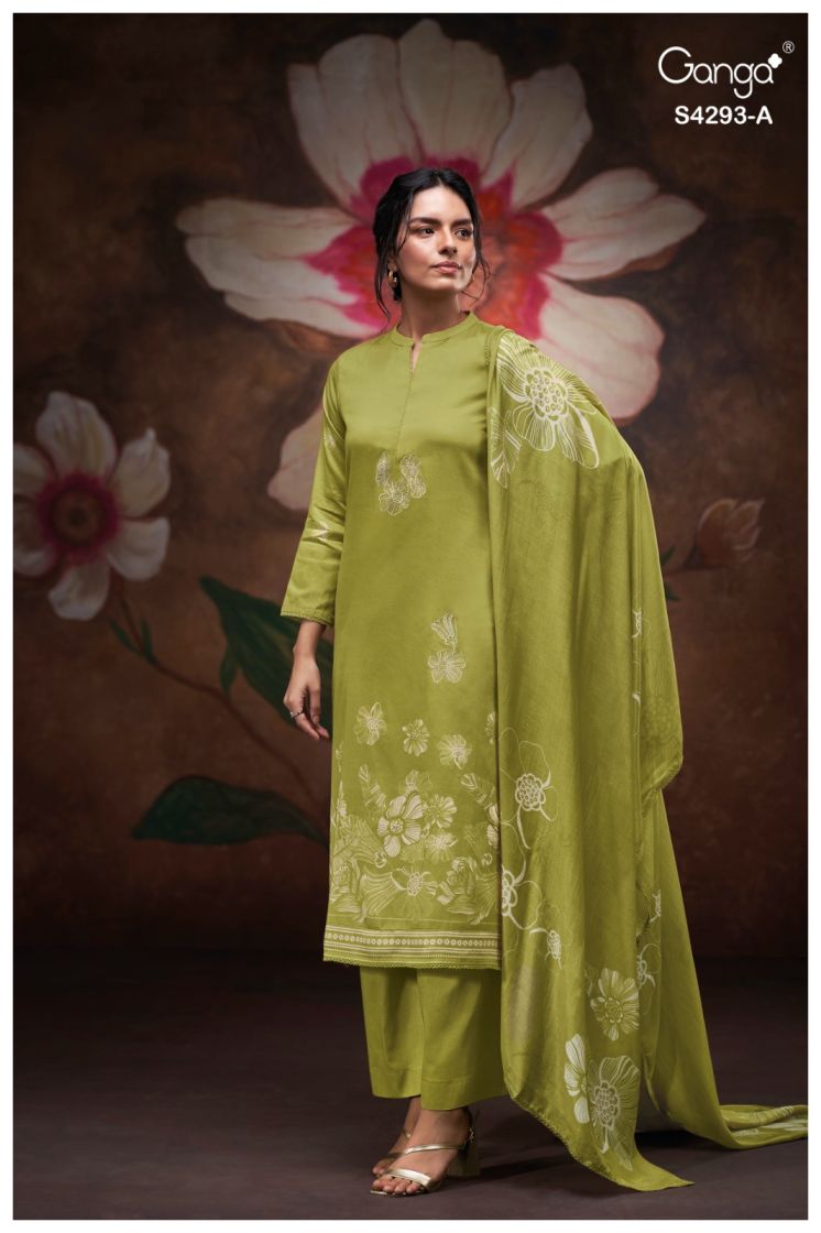 BUY GANGA SUITS ONLINE GANGA KRESHIKA S4293 FRONT VIEW