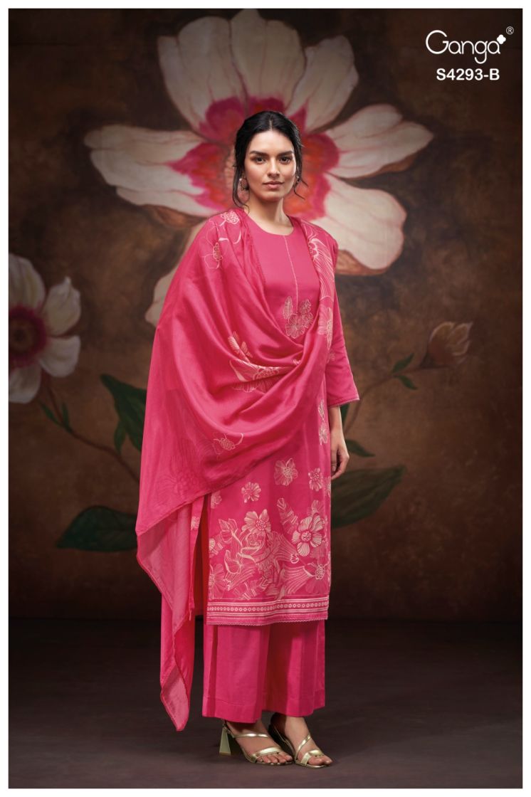 BUY GANGA SUITS ONLINE GANGA KRESHIKA S4293 FULL SET