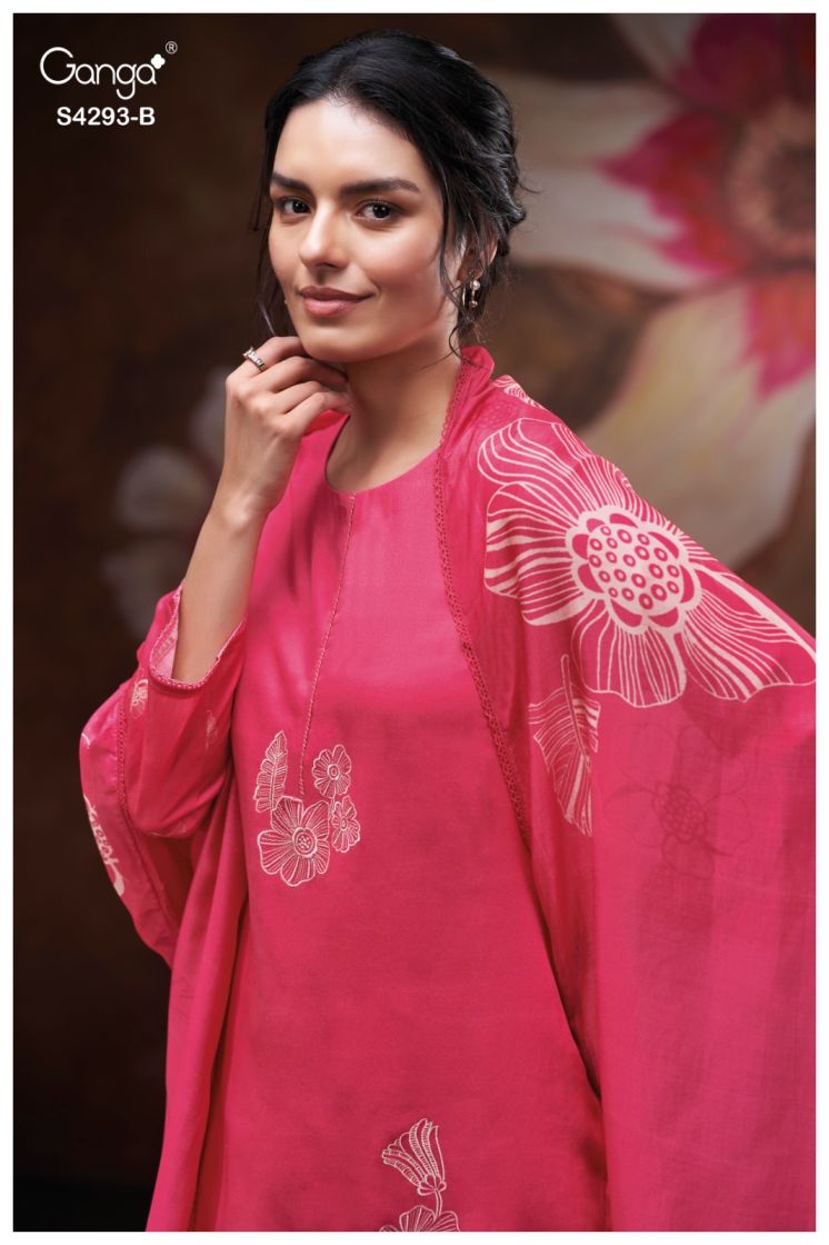 BUY GANGA SUITS ONLINE GANGA KRESHIKA S4293 BACK VIEW
