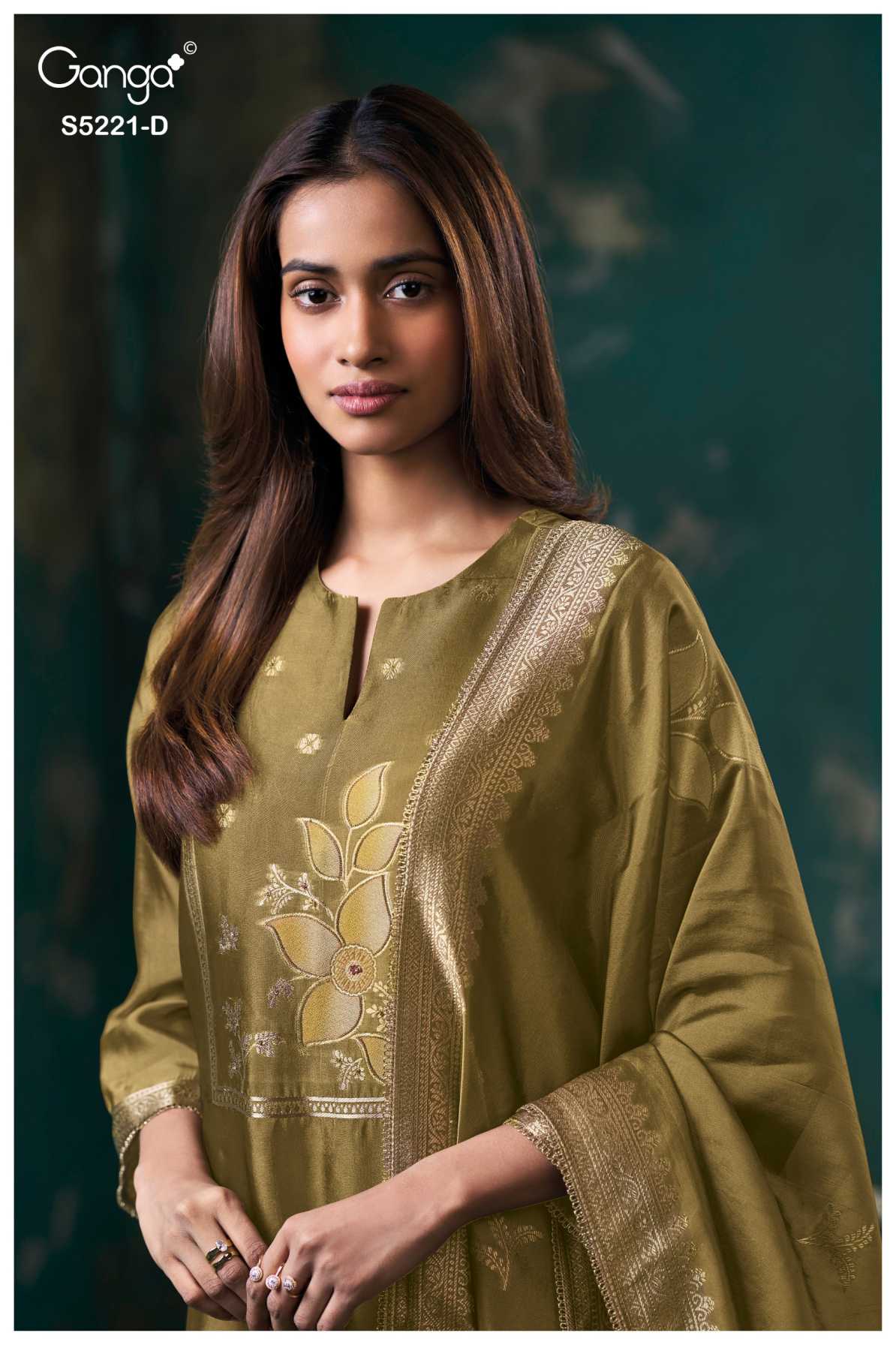 BUY GANGA SUITS GANGA KRISHVI S5221 NEW CATALOGUE