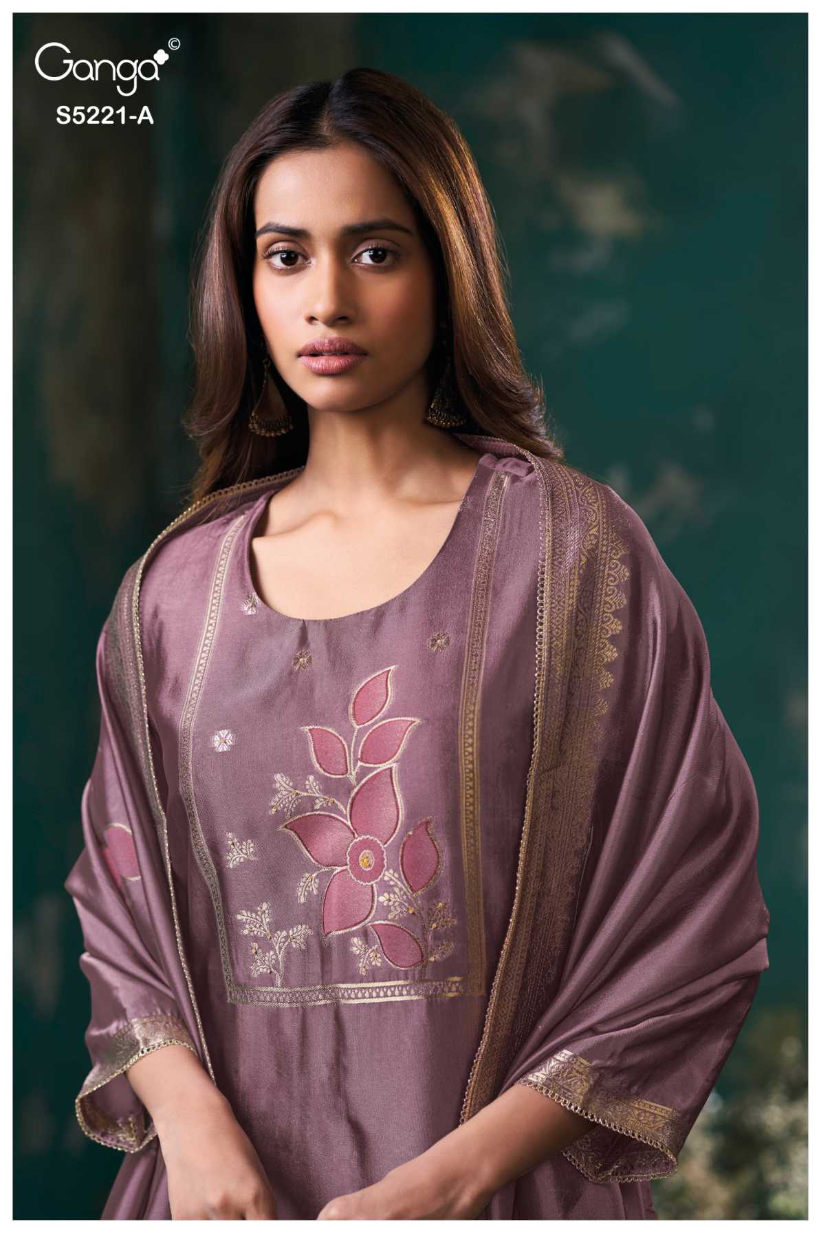 BUY GANGA SUITS GANGA KRISHVI S5221 BACK VIEW