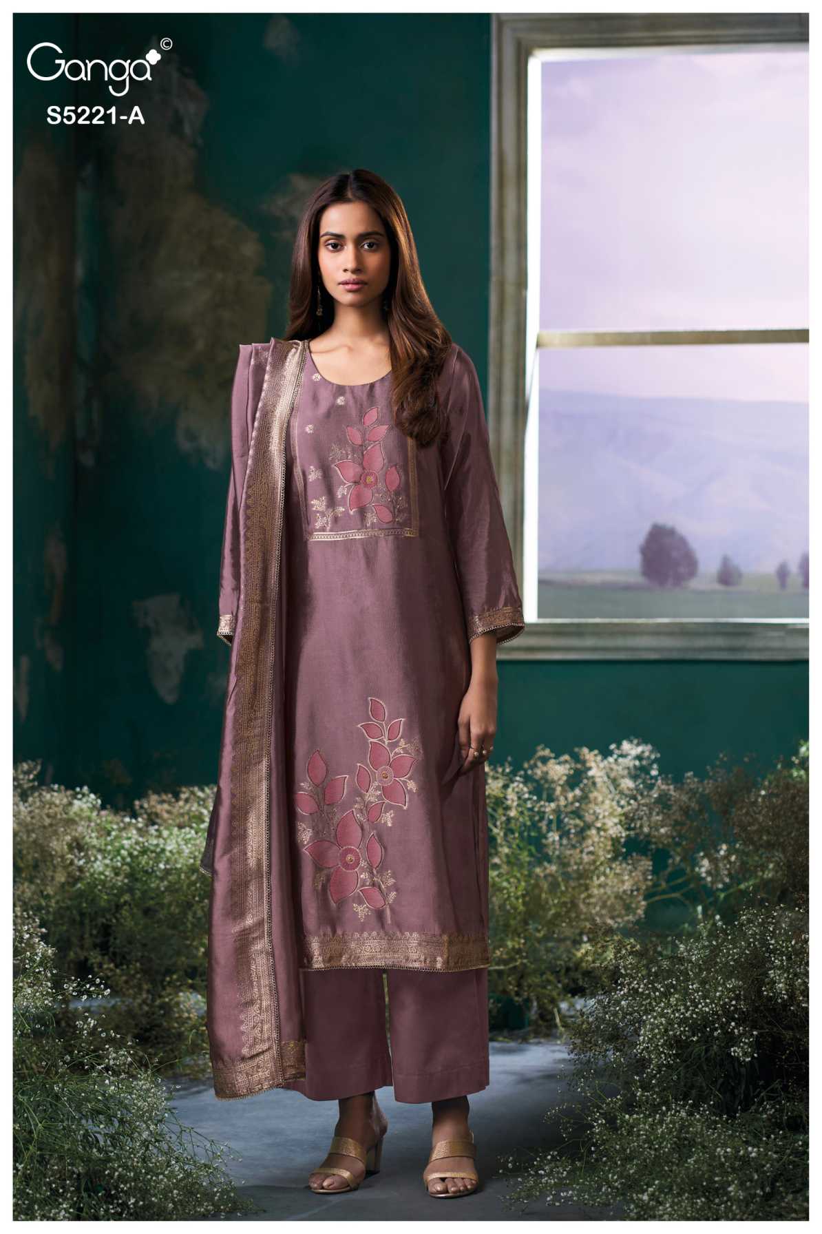 BUY GANGA SUITS GANGA KRISHVI S5221 FULL SET
