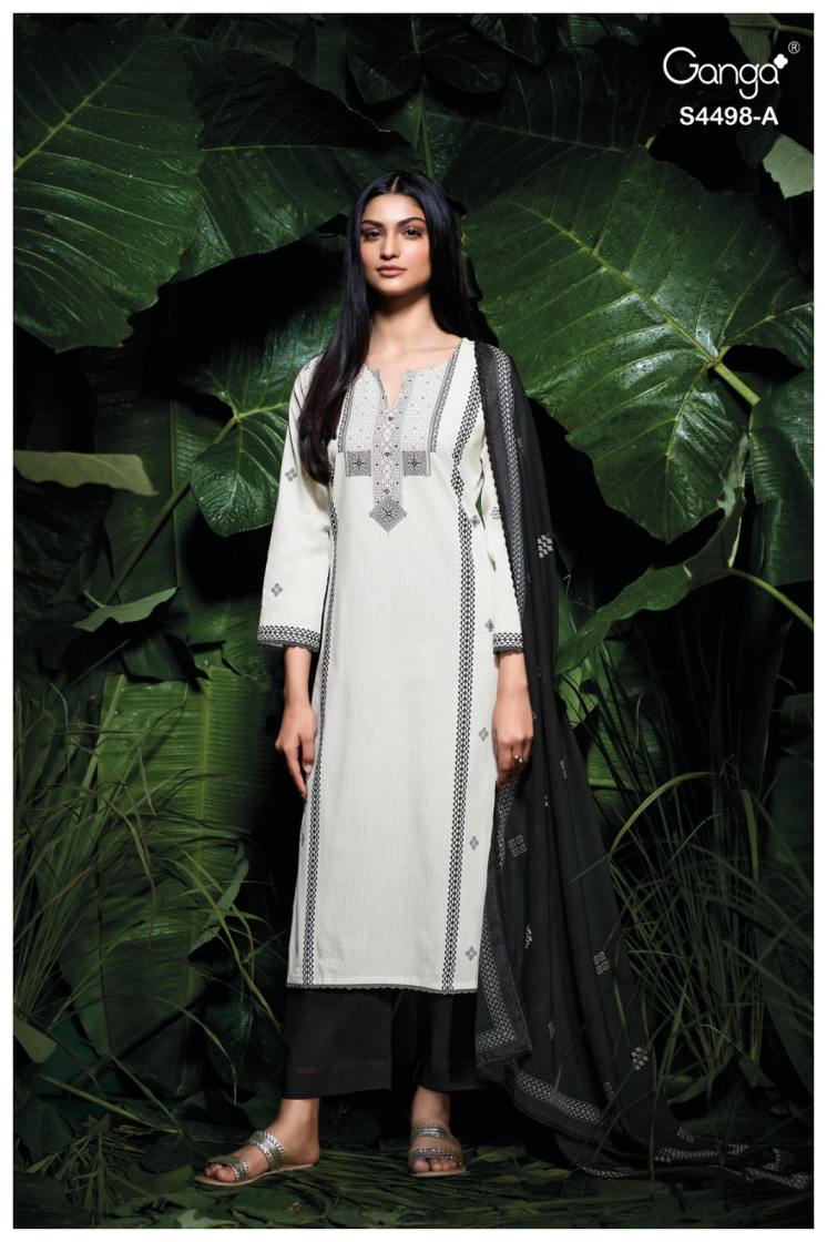 BUY GANGA SUITS ONLINE SALE GANGA KRITSHA S4498 FULL SET