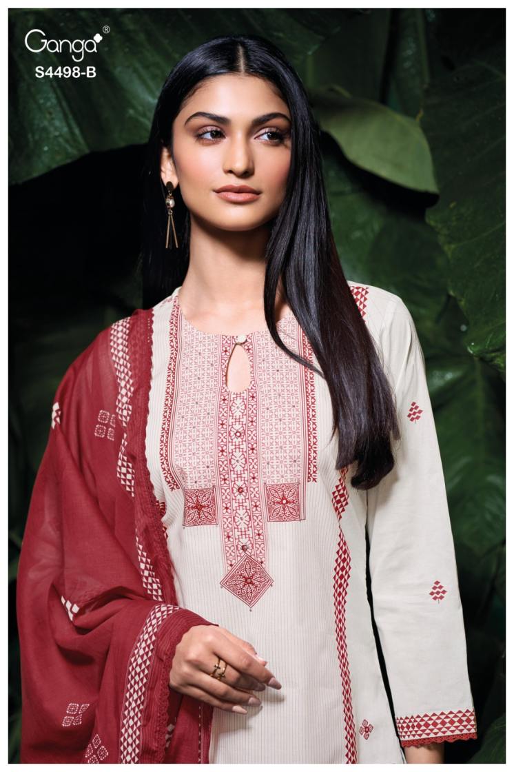 BUY GANGA SUITS ONLINE SALE GANGA KRITSHA S4498 TOP DESIGN