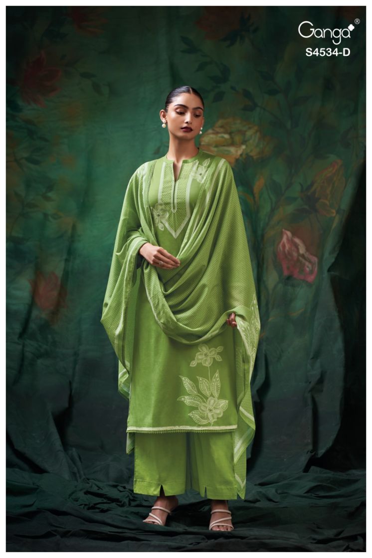BUY GANGA SUITS GANGA KRITVI S4534 FRONT VIEW