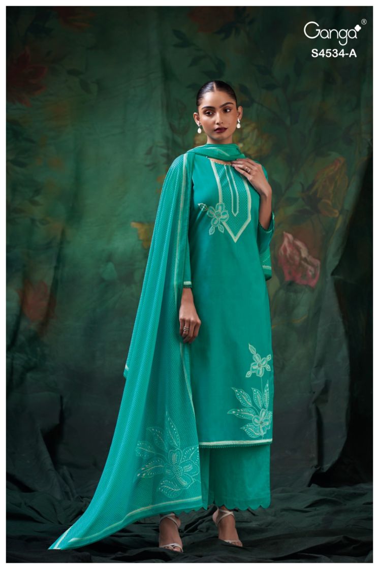 BUY GANGA SUITS GANGA KRITVI S4534 FULL SET