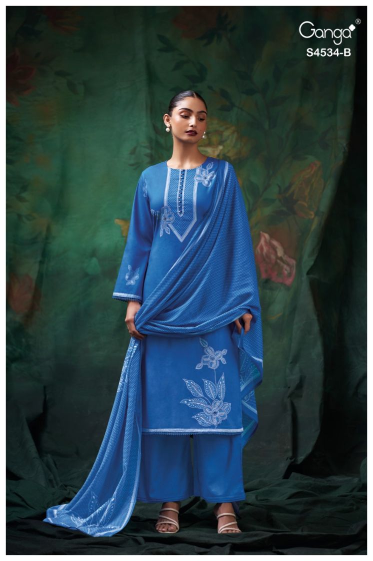 BUY GANGA SUITS GANGA KRITVI S4534 DUPATTA DESIGN