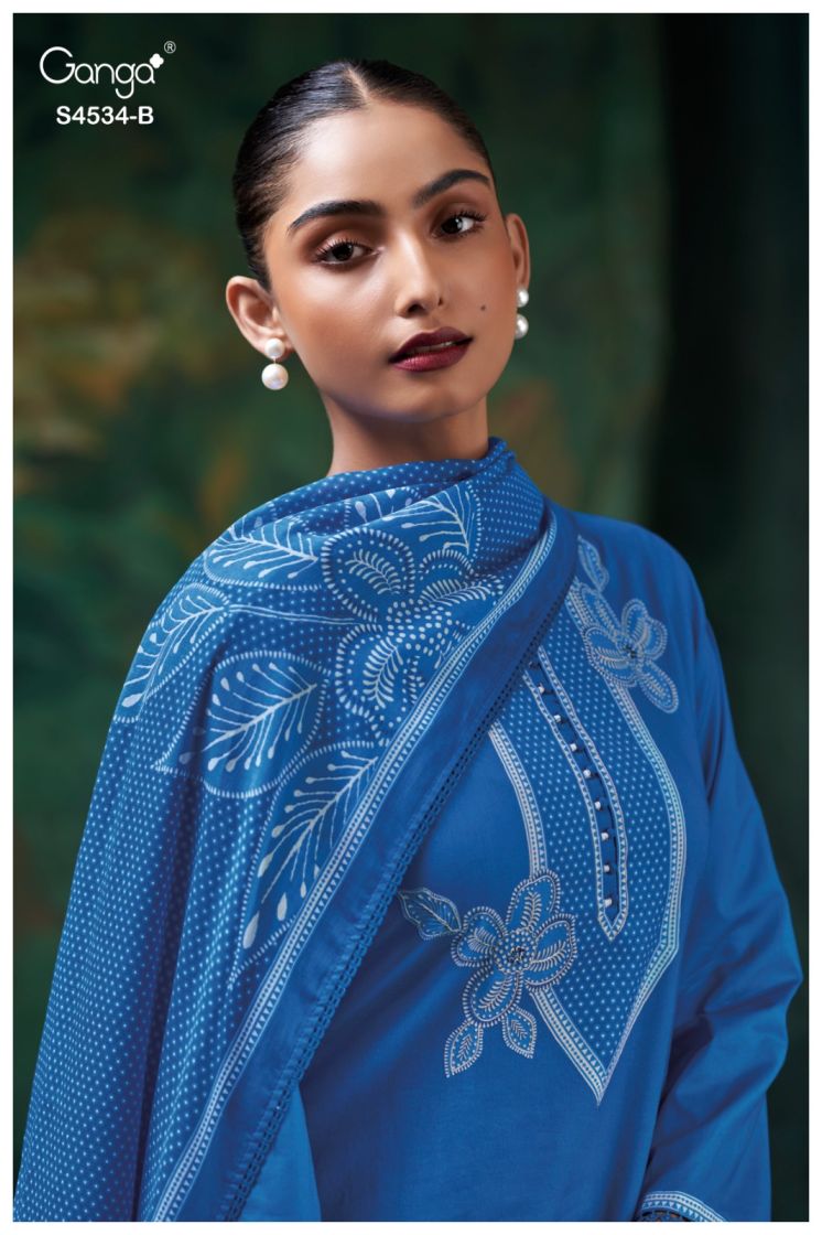 BUY GANGA SUITS GANGA KRITVI S4534 BACK VIEW