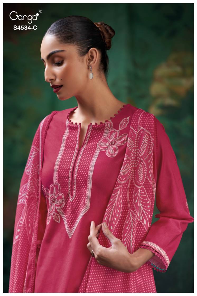 BUY GANGA SUITS GANGA KRITVI S4534 NEW CATALOGUE