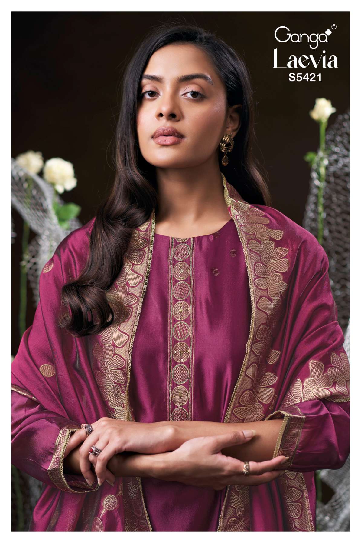 BUY GANGA SUITS GANGA LAEVIA S5421 NEW CATALOGUE