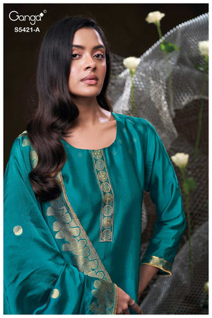 GANGA LAEVIA S5421 PREMIUM VISCOSE WOVEN SILK SUIT