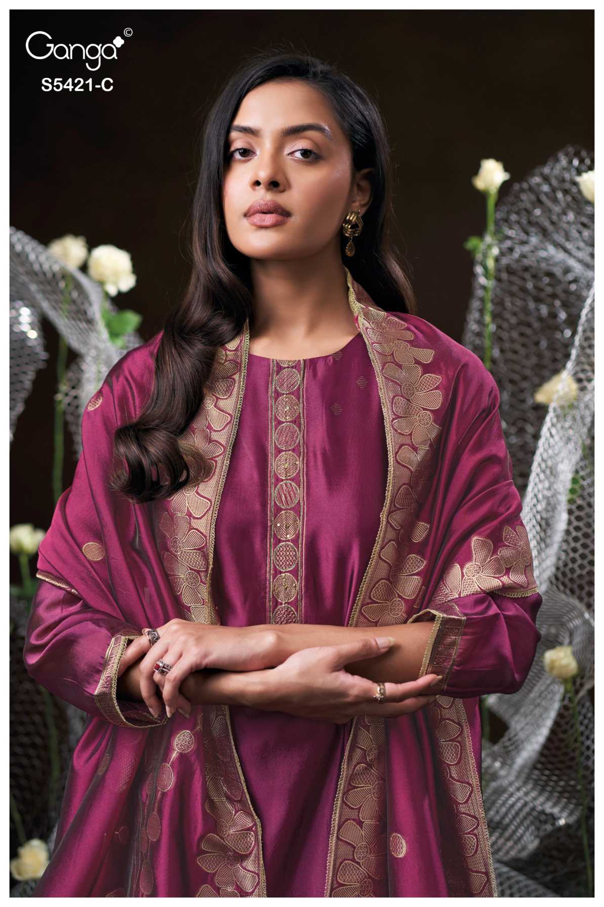 BUY GANGA SUITS GANGA LAEVIA S5421 TOP DESIGN