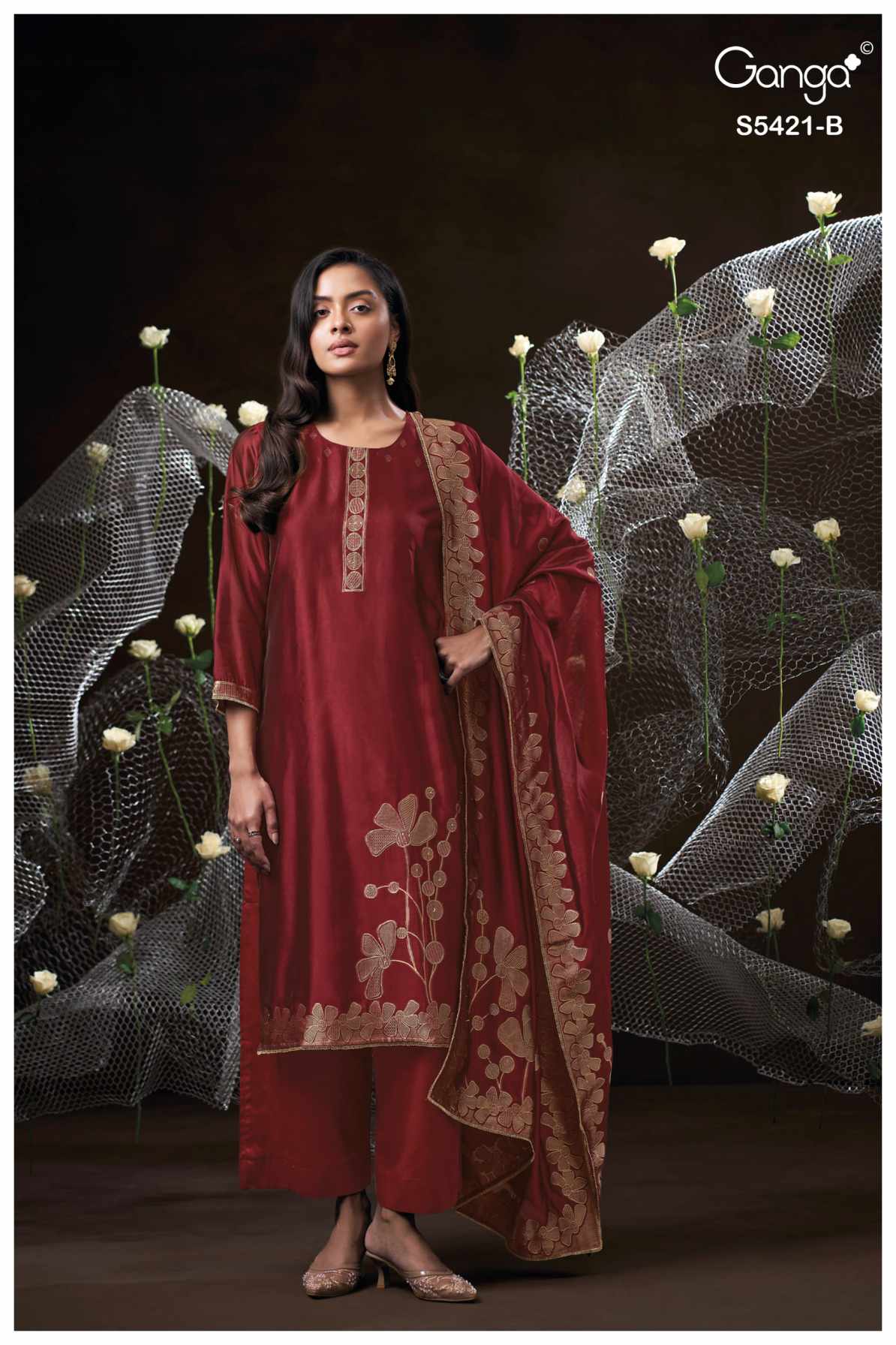 BUY GANGA SUITS GANGA LAEVIA S5421 FRONT VIEW