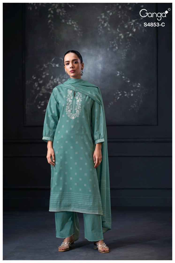 BUY GANGA SUITS GANGA LIRIEN S4853 CLOSEUP IMAGE