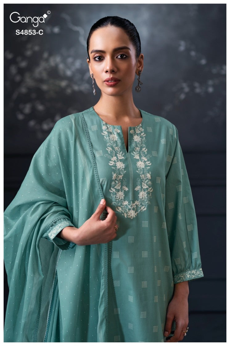 BUY GANGA SUITS GANGA LIRIEN S4853 TOP DESIGN