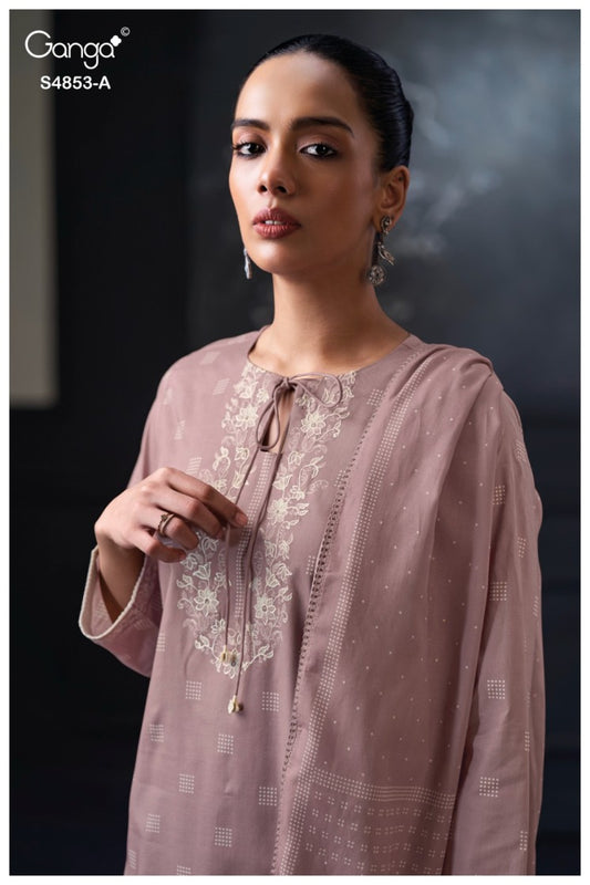 BUY GANGA SUITS GANGA LIRIEN S4853 DUPATTA DESIGN