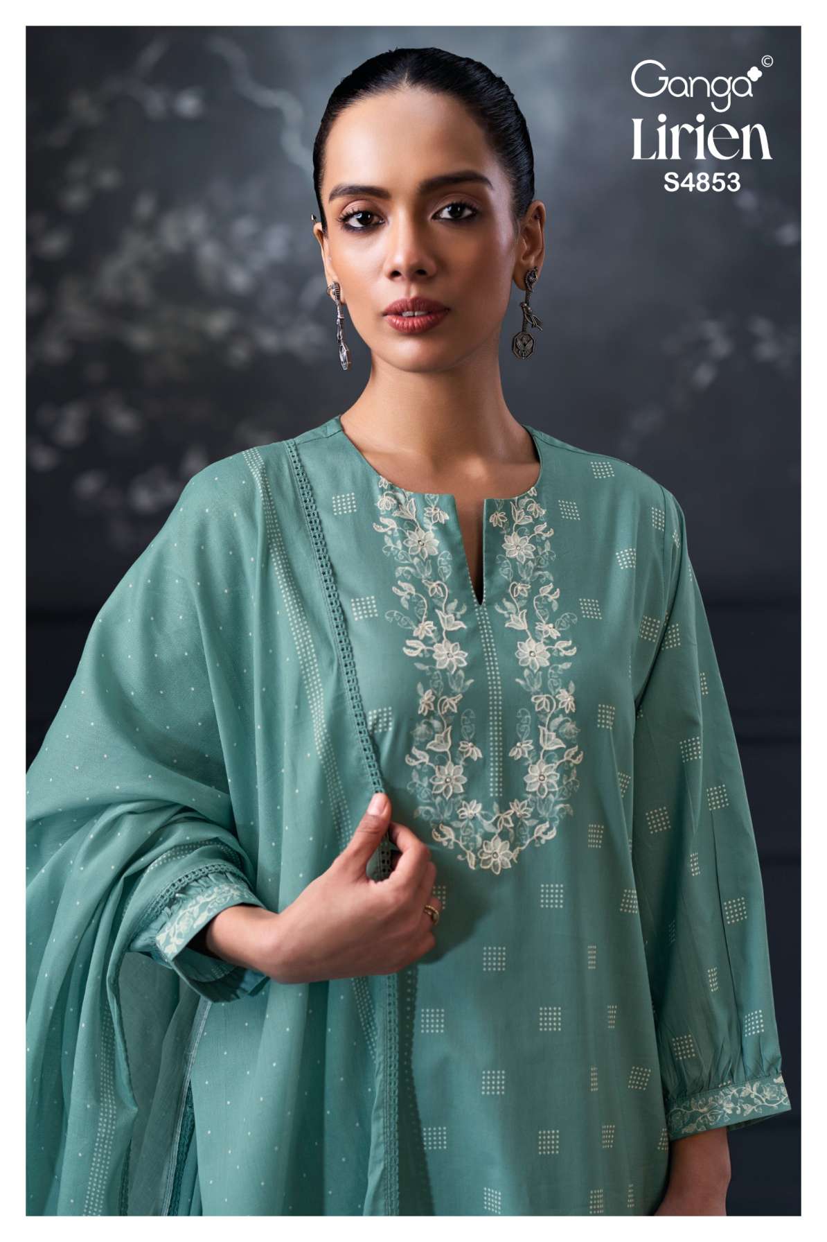 BUY GANGA SUITS GANGA LIRIEN S4853 FRONT VIEW