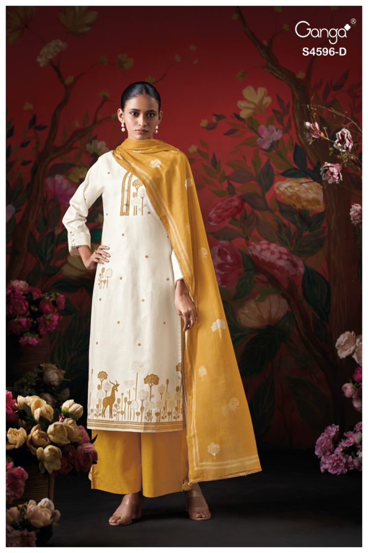 BUY GANGA SUITS SINGLE PIECE GANGA LIXIE S4596 FULL SET