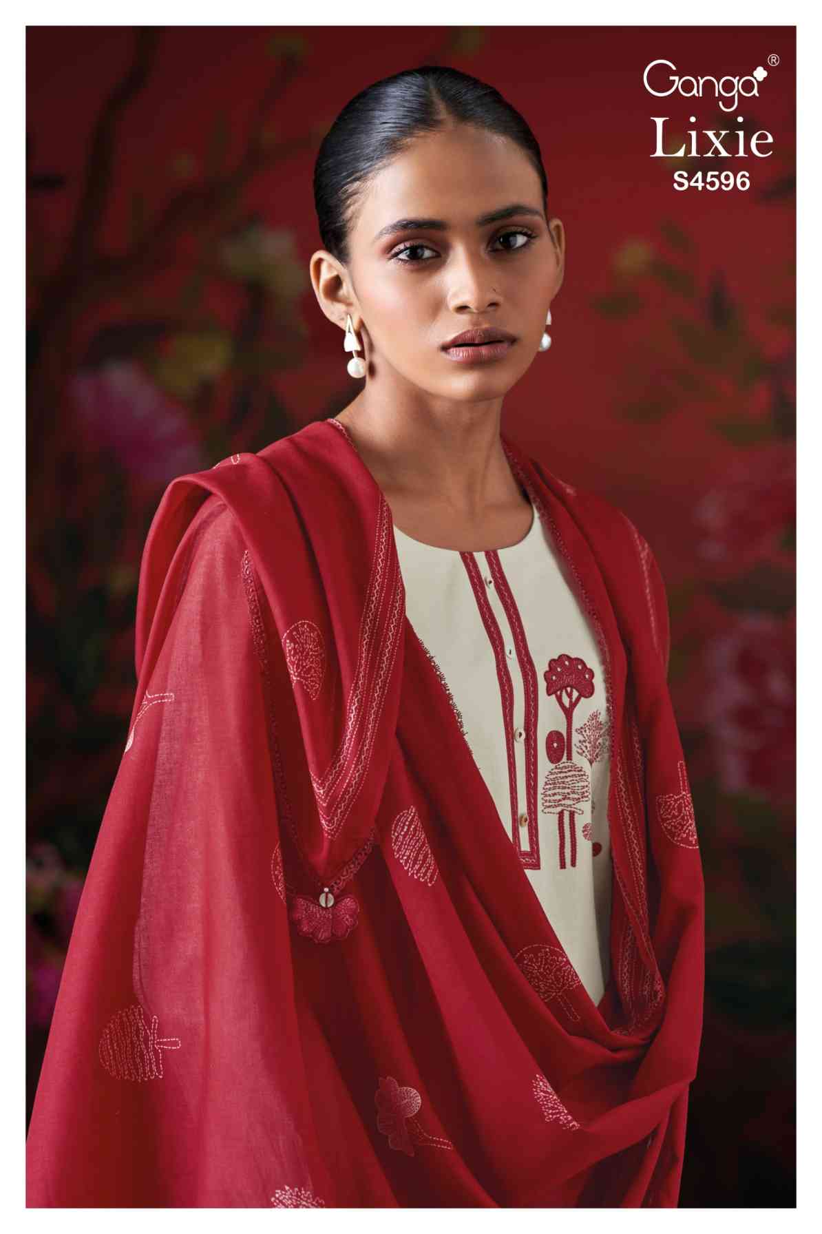BUY GANGA SUITS SINGLE PIECE GANGA LIXIE S4596 TOP DESIGN