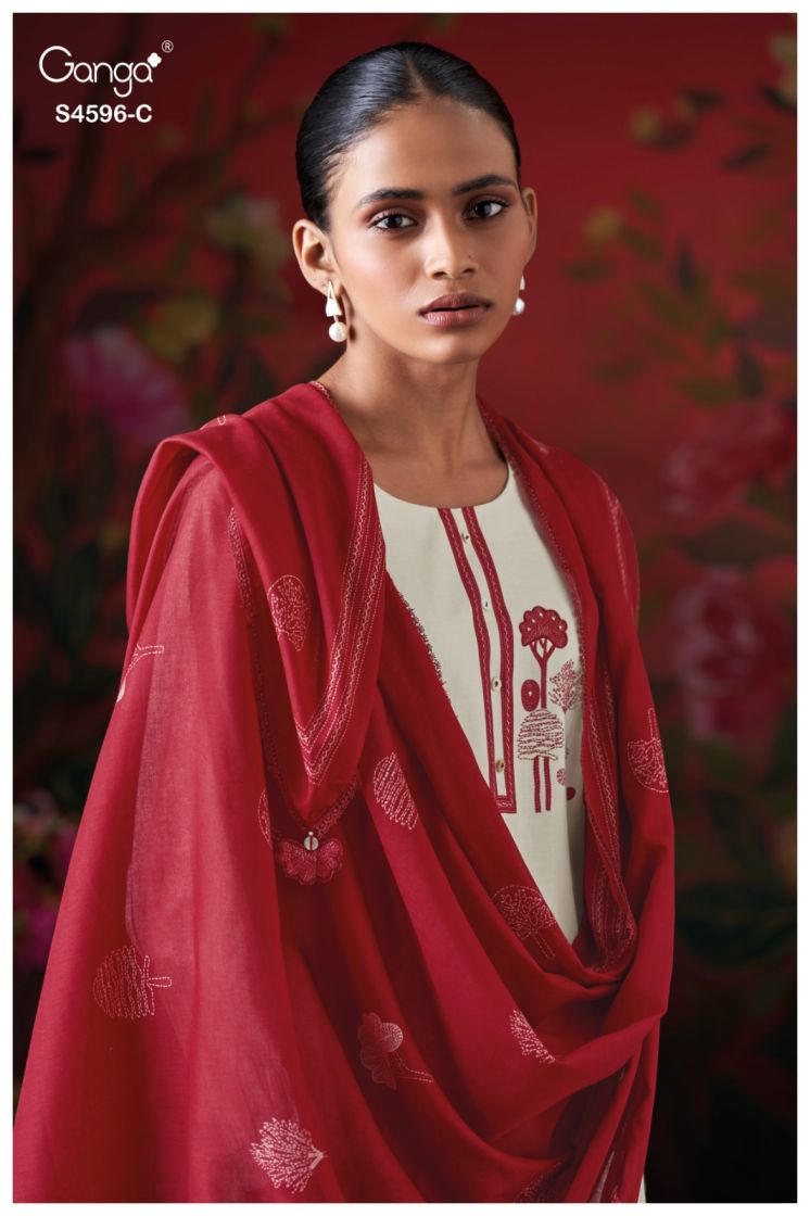 BUY GANGA SUITS SINGLE PIECE GANGA LIXIE S4596 PREMIUM SUIT