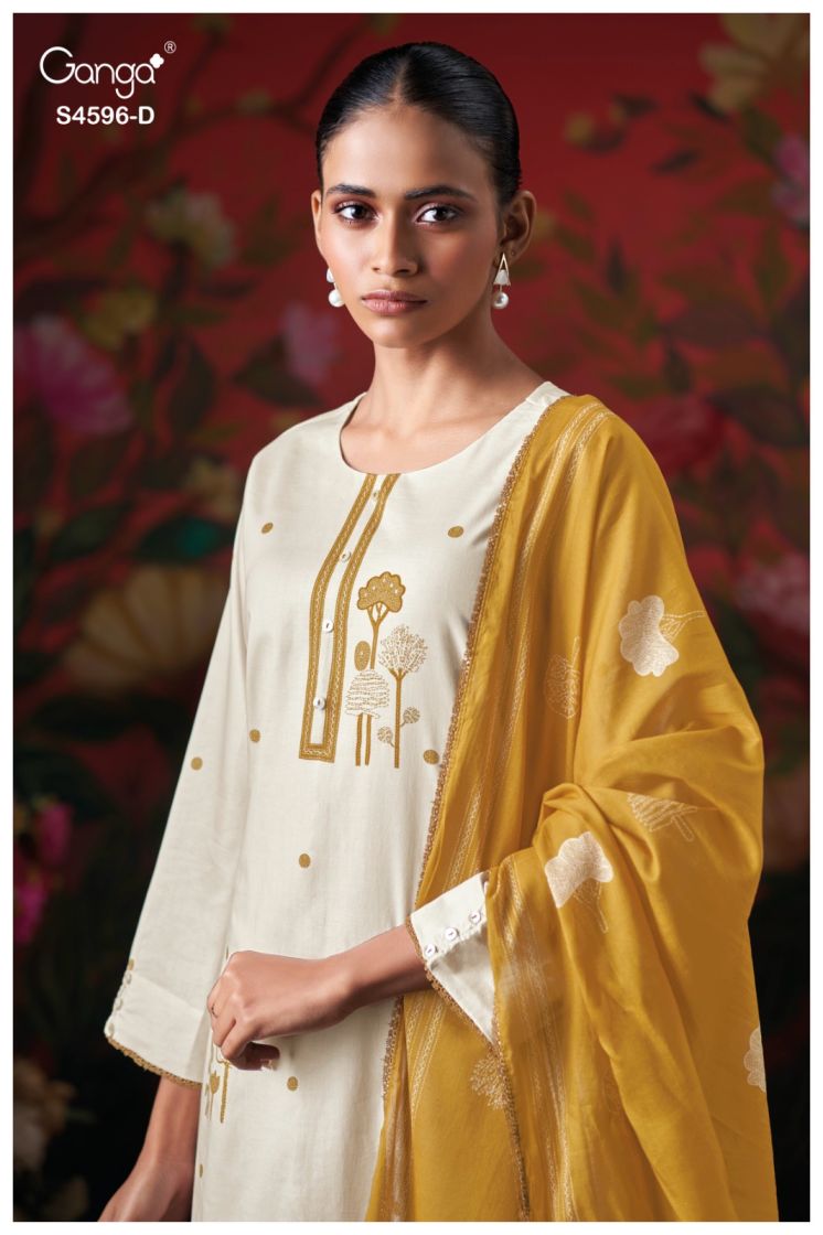 BUY GANGA SUITS SINGLE PIECE GANGA LIXIE S4596 LATEST DESIGN IMAGE