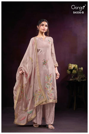 GANGA LYNARA S4330 PREMIUM KORA SILK SUIT