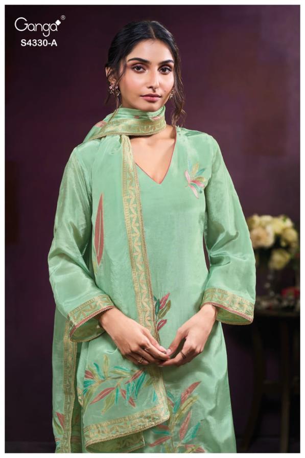 BUY GANGA SUITS ONLINE GANGA LYNARA S4330 FULL SET