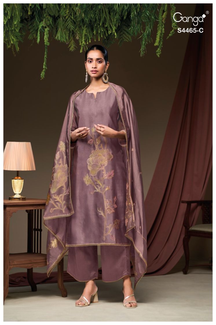 BUY GANGA SUITS ONLINE GANGA MAHIEKA S4465 FULL SET