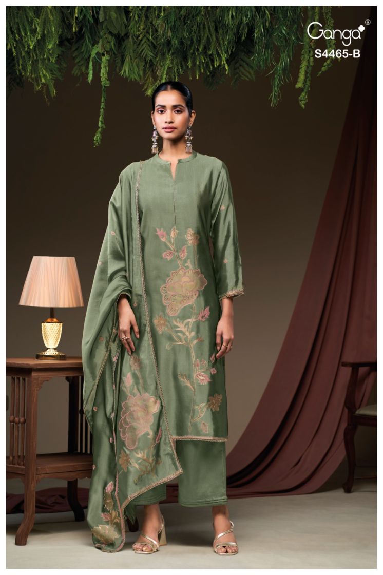 BUY GANGA SUITS ONLINE GANGA MAHIEKA S4465 TOP DESIGN