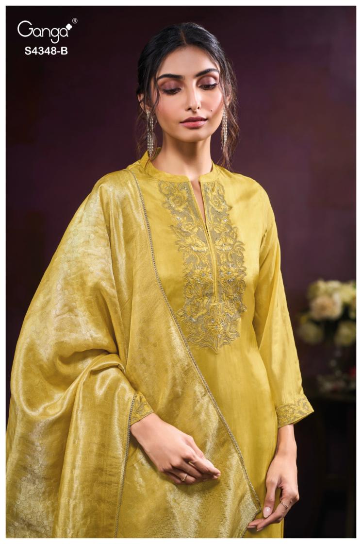 BUY GANGA SUITS ONLINE SALE GANGA MALIRA S4348 FULL SET