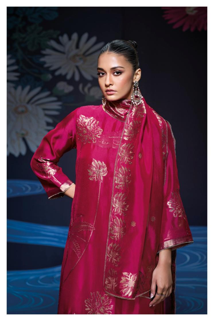 BUY GANGA UNSTITCHED SUITS ONLINE SHOPPING GANGA NADA S3355 LATEST DESIGN IMAGE