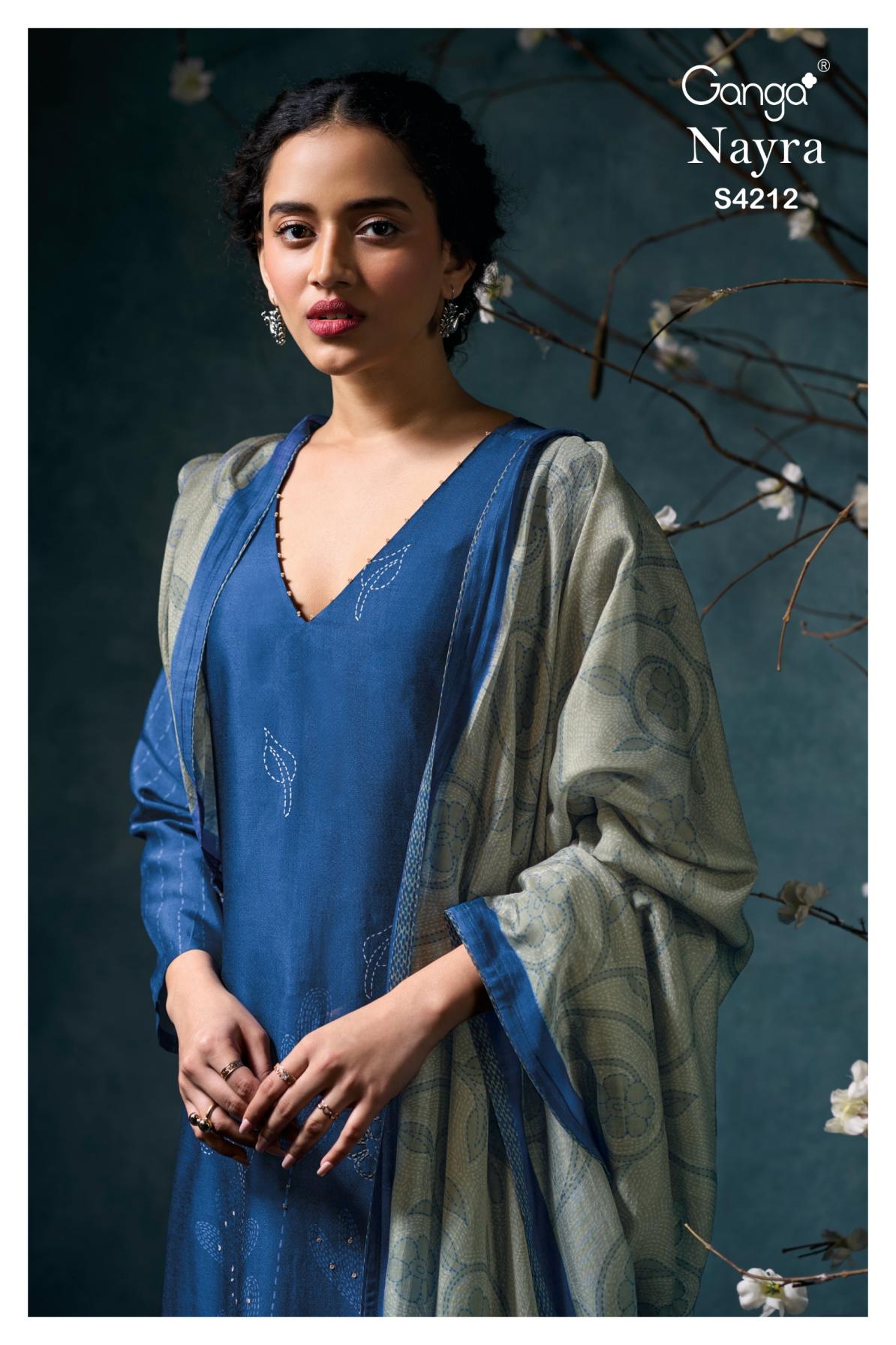 BUY GANGA SUITS ONLINE GANGA NAYRA S4212 TOP DESIGN
