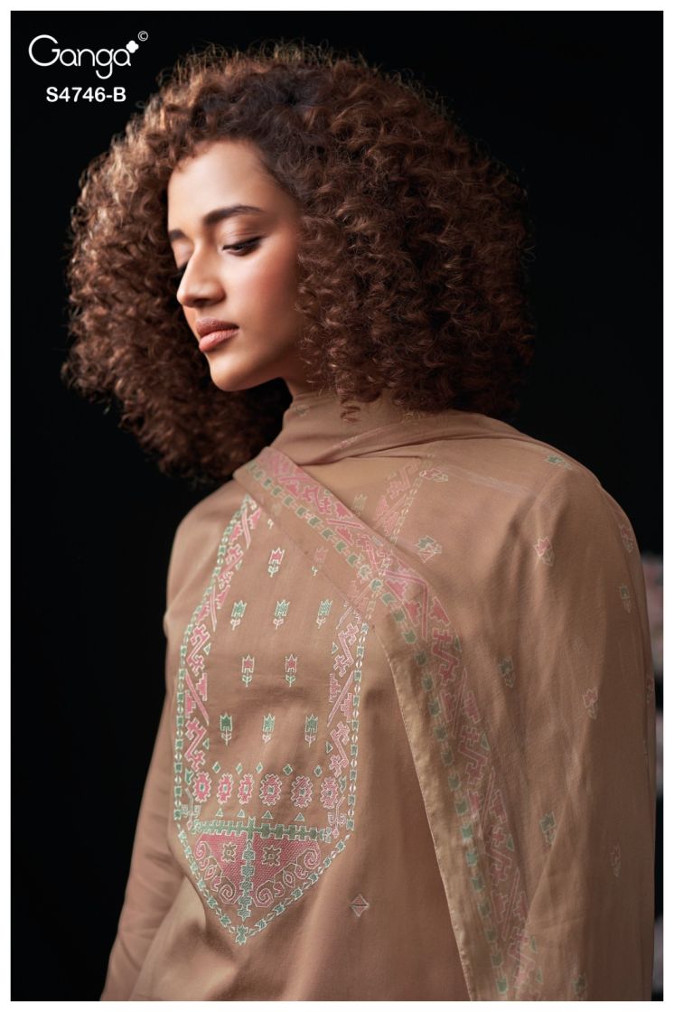 BUY GANGA SUITS ONLINE GANGA NEHIRA S4746 FULL SET
