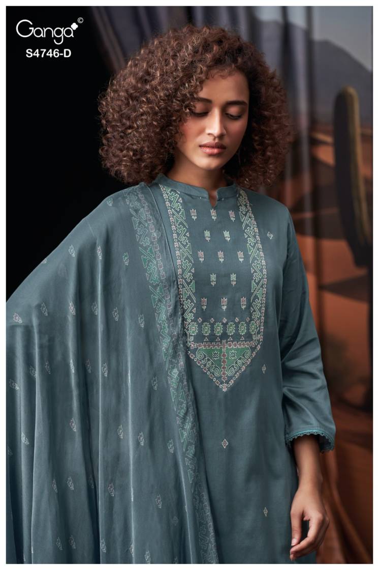 BUY GANGA SUITS ONLINE GANGA NEHIRA S4746 TOP DESIGN
