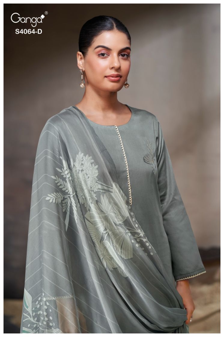 BUY GANGA SUITS WITH PRICE GANGA NEVAEI S4064 TOP DESIGN