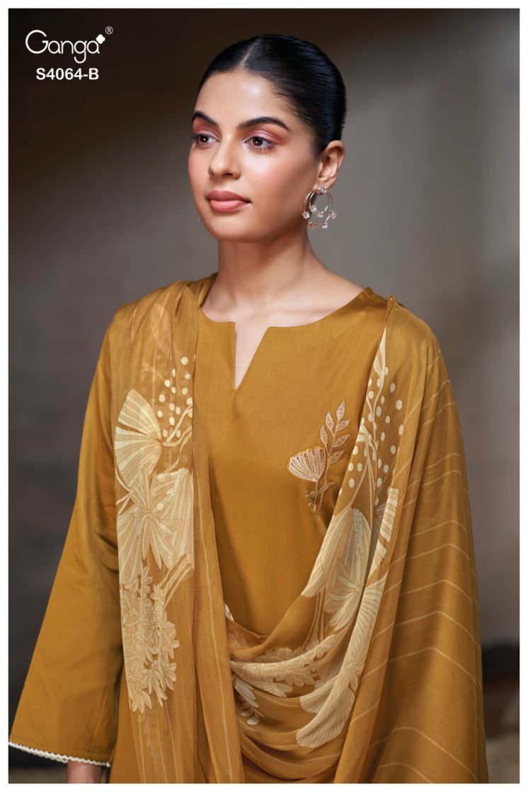 BUY GANGA SUITS WITH PRICE GANGA NEVAEI S4064 CLOSEUP IMAGE