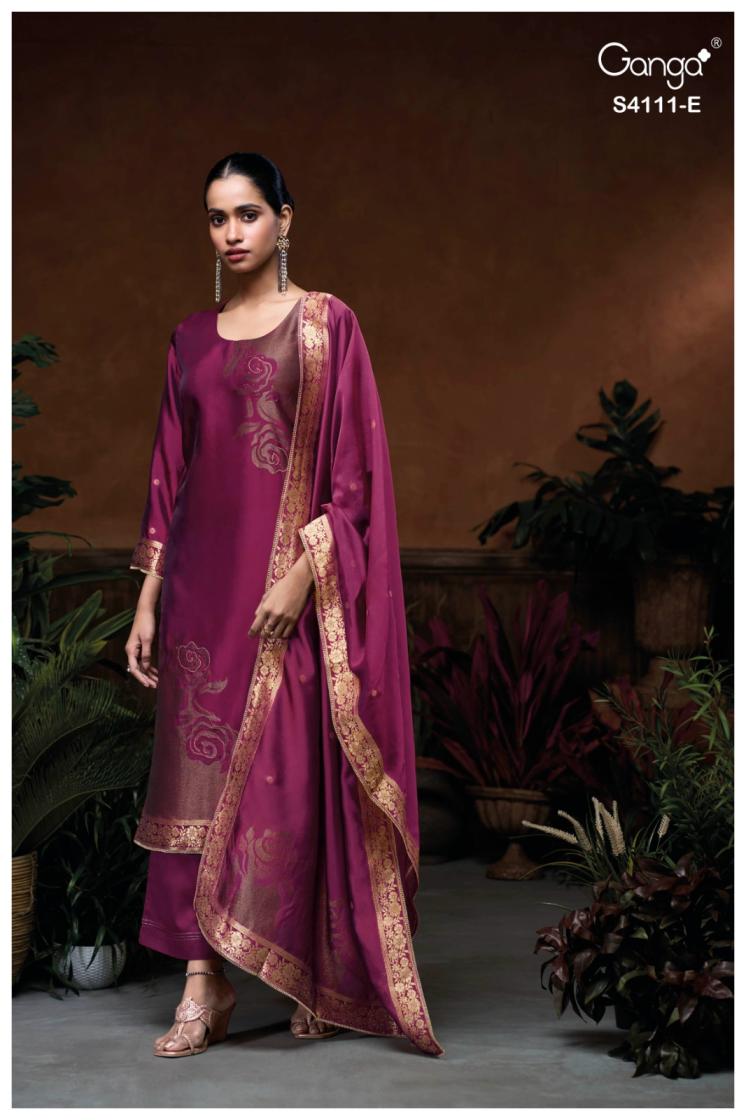 BUY GANGA SUITS WITH PRICE GANGA NIRAYA S4111 TOP DESIGN