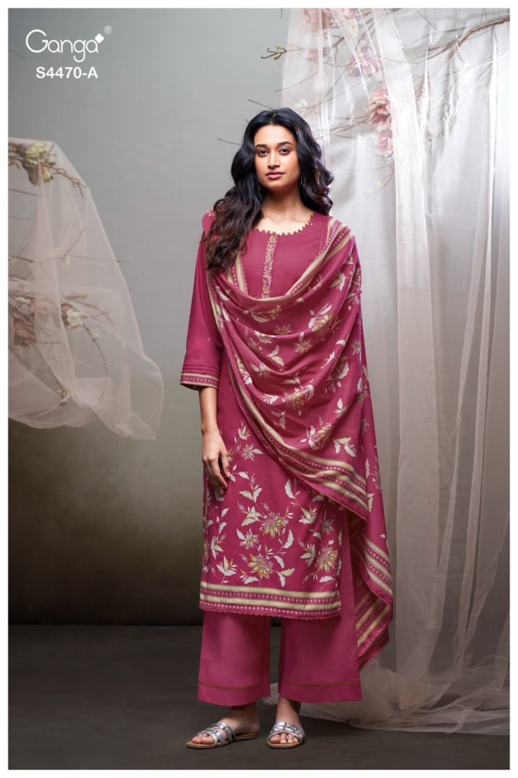 BUY GANGA SUITS ONLINE GANGA NIREZA S4470 FULL SET