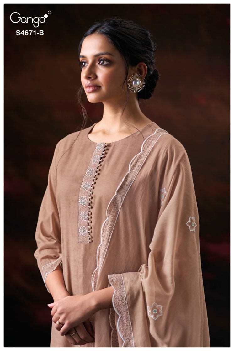 BUY GANGA SUITS ONLINE GANGA NISHIRA S4671 FULL SET