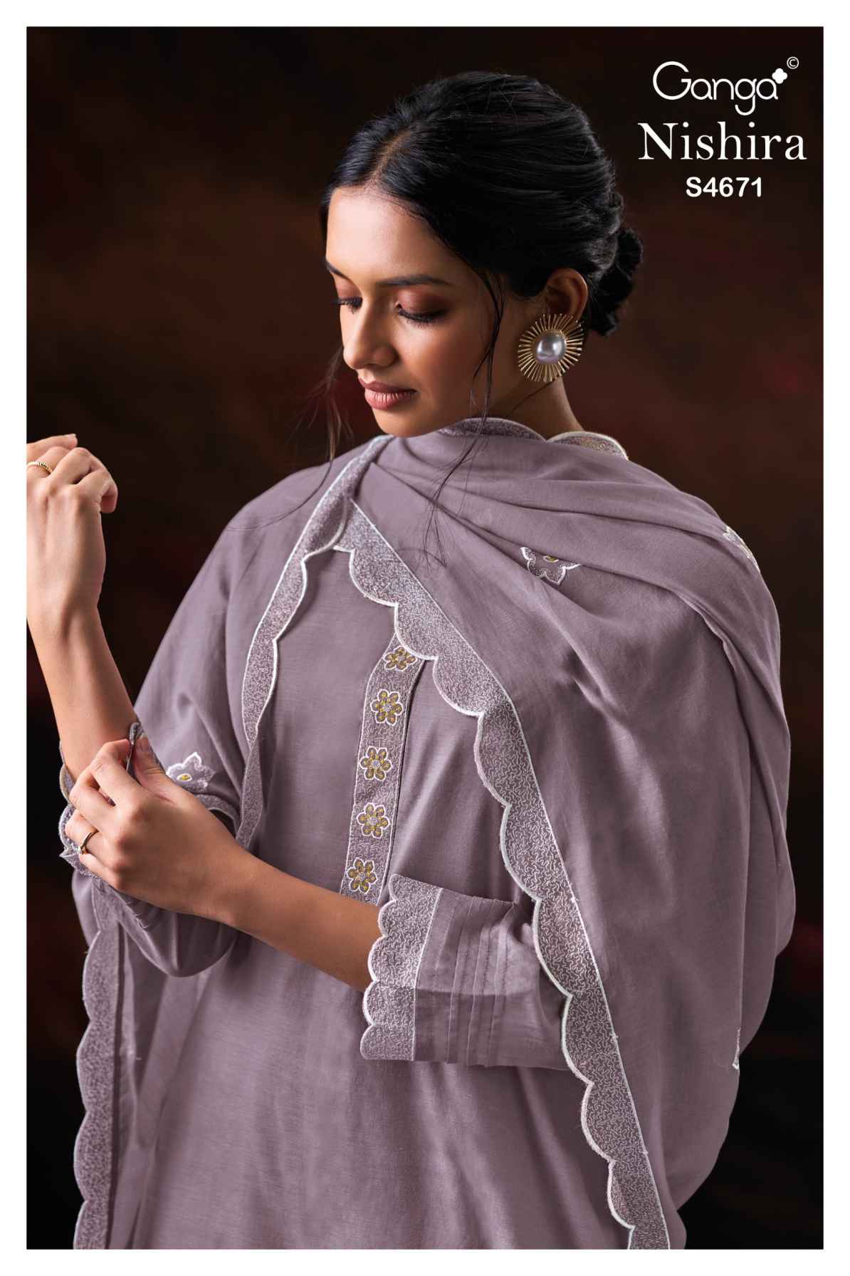 BUY GANGA SUITS ONLINE GANGA NISHIRA S4671 TOP DESIGN