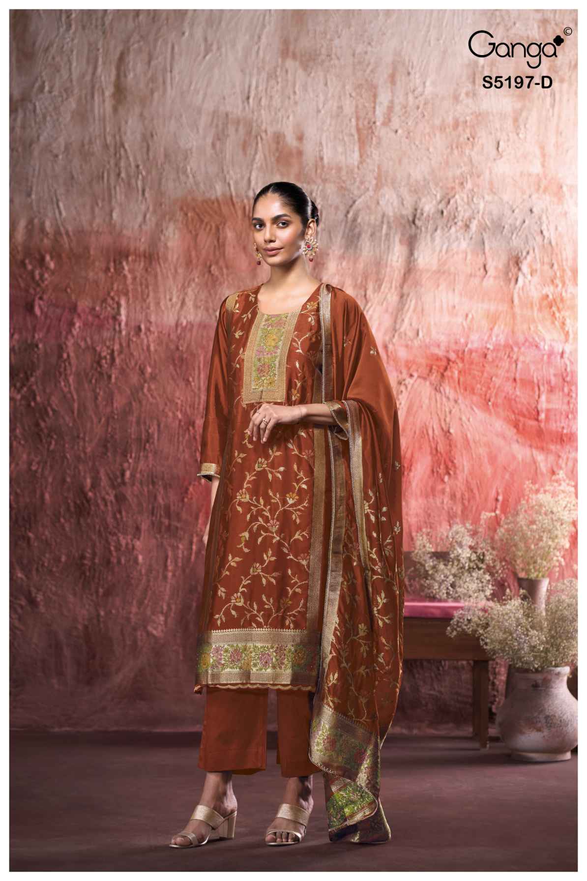 BUY GANGA SUITS GANGA NISHTHA S5197 FABRIC DETAIL