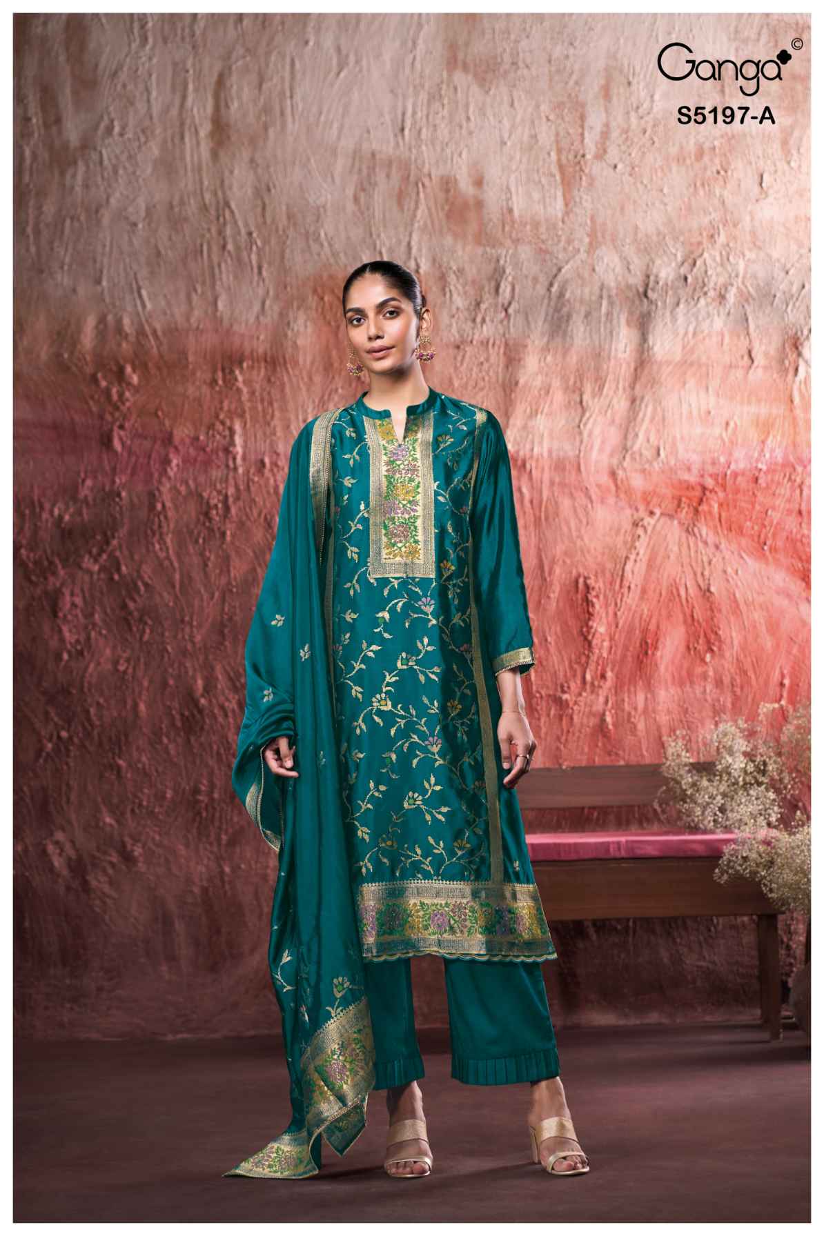 BUY GANGA SUITS GANGA NISHTHA S5197 FRONT VIEW