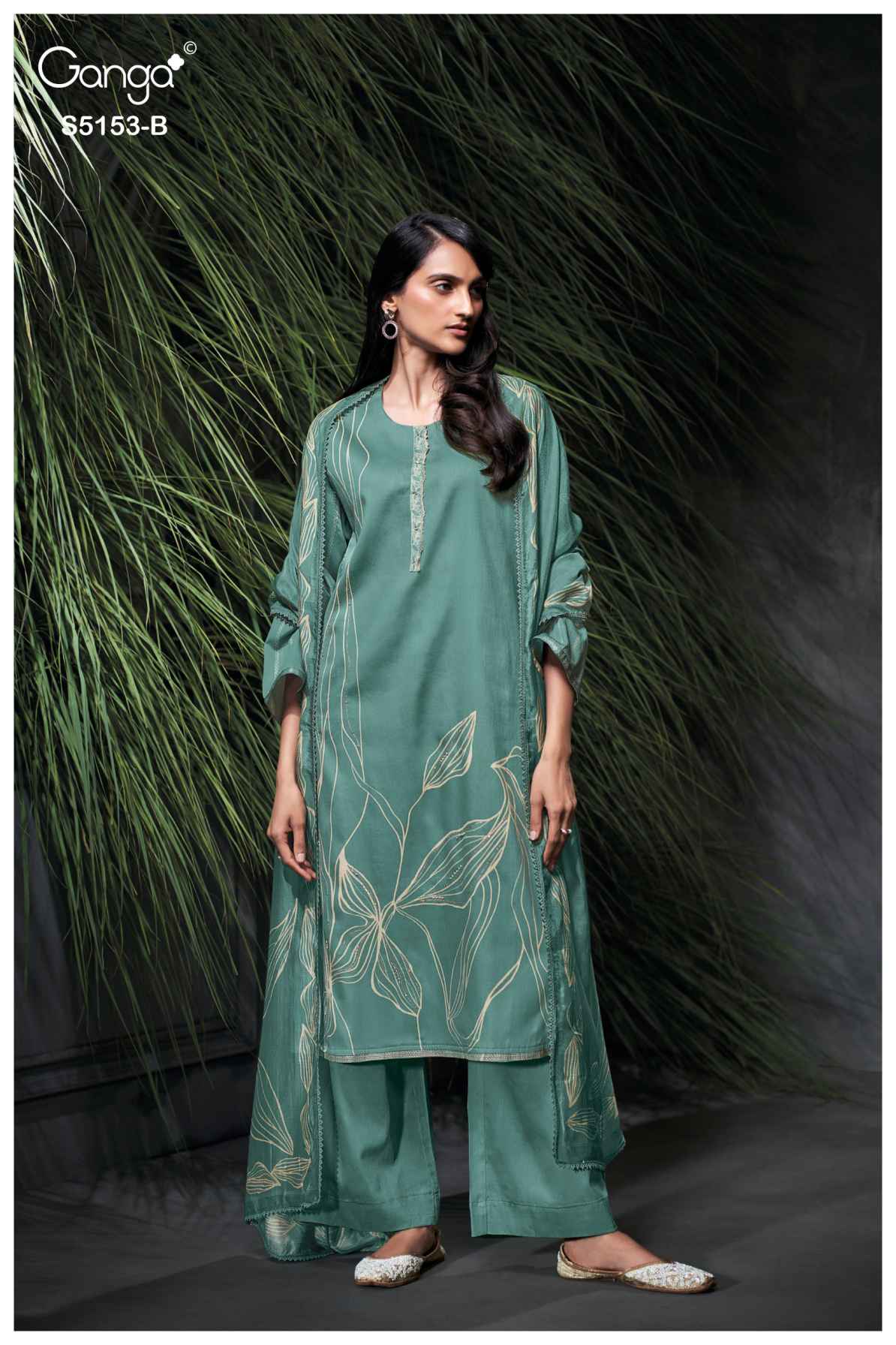 BUY GANGA SUITS GANGA NIVYA S5153 FABRIC DETAIL