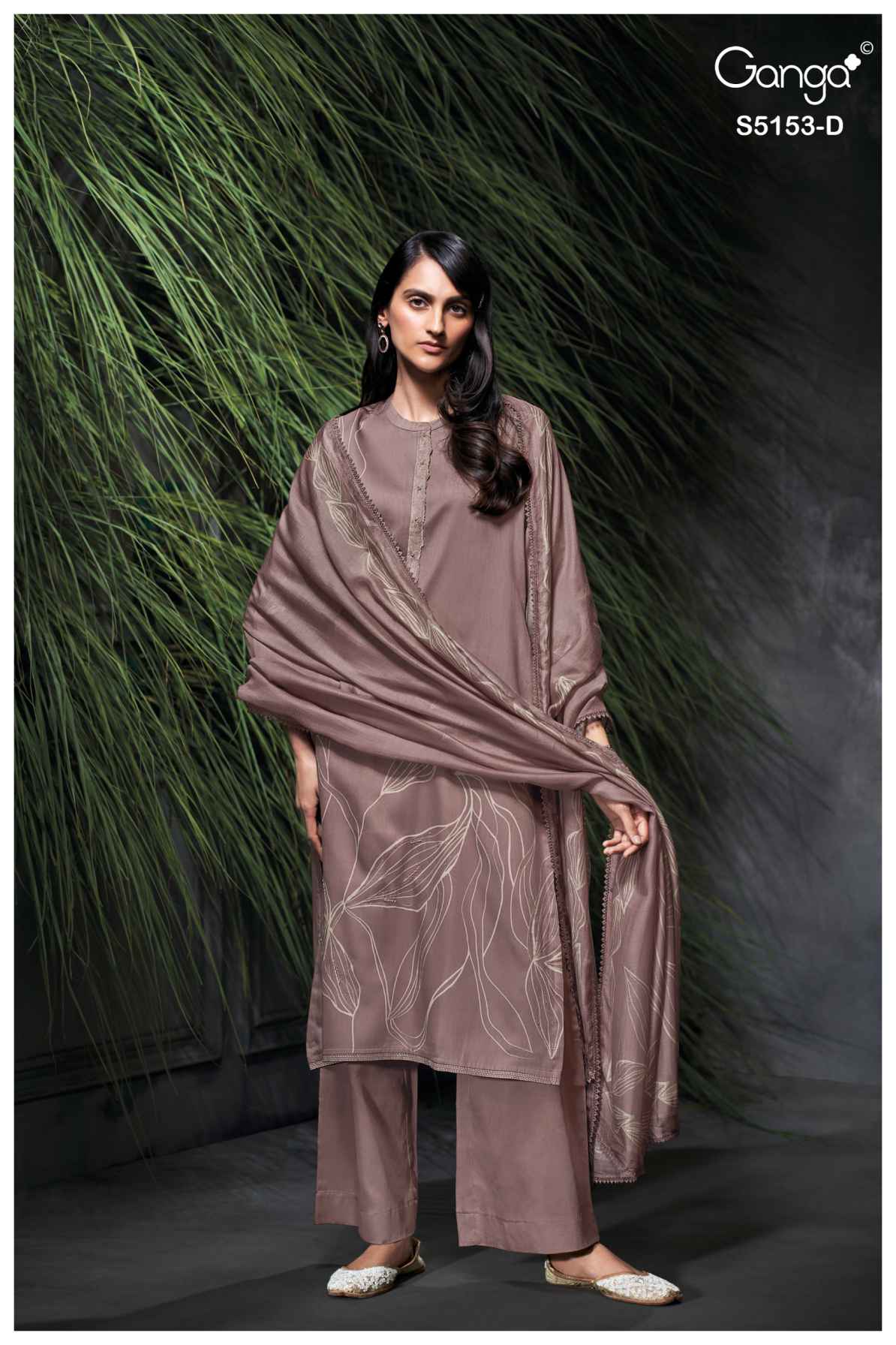 BUY GANGA SUITS GANGA NIVYA S5153 DUPATTA DESIGN