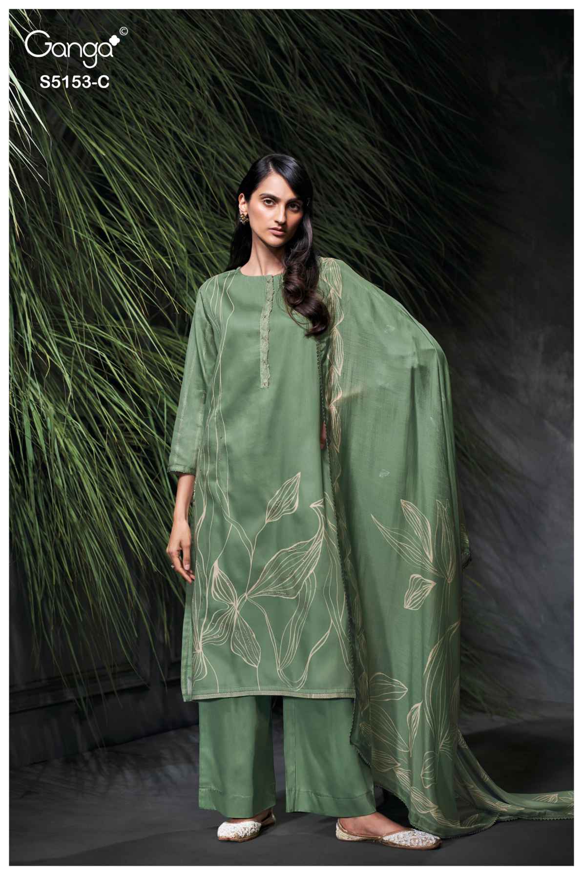 BUY GANGA SUITS GANGA NIVYA S5153 FULL SET