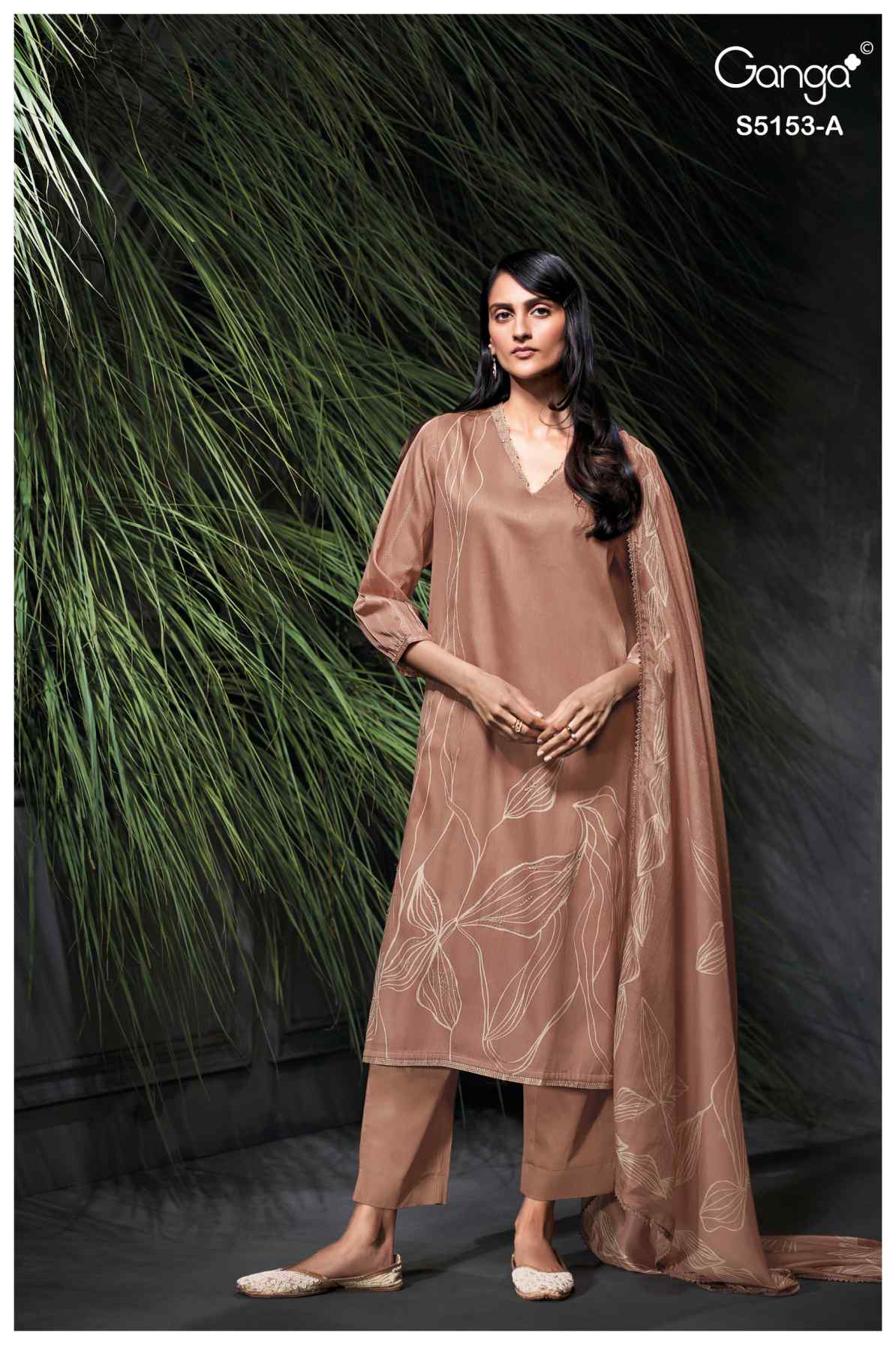 BUY GANGA SUITS GANGA NIVYA S5153 FRONT VIEW