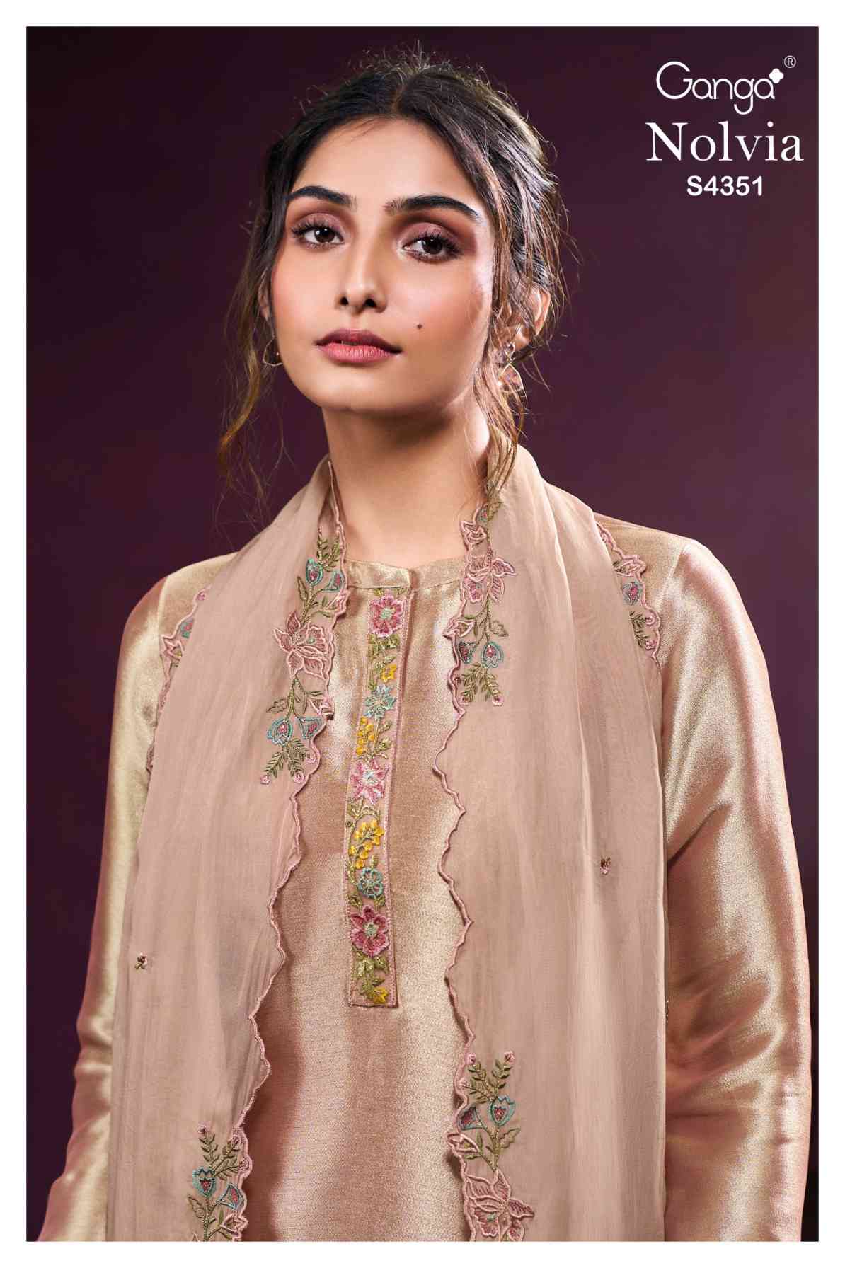 BUY GANGA SUITS ONLINE SHOPPING GANGA NOLVIA S4351 PREMIUM SUIT