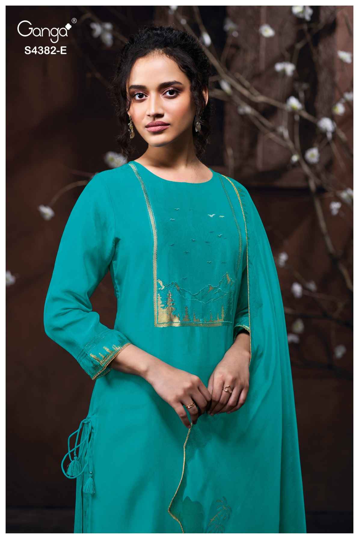 BUY GANGA SUITS ONLINE SALE GANGA NUVIKA S4382 TOP DESIGN