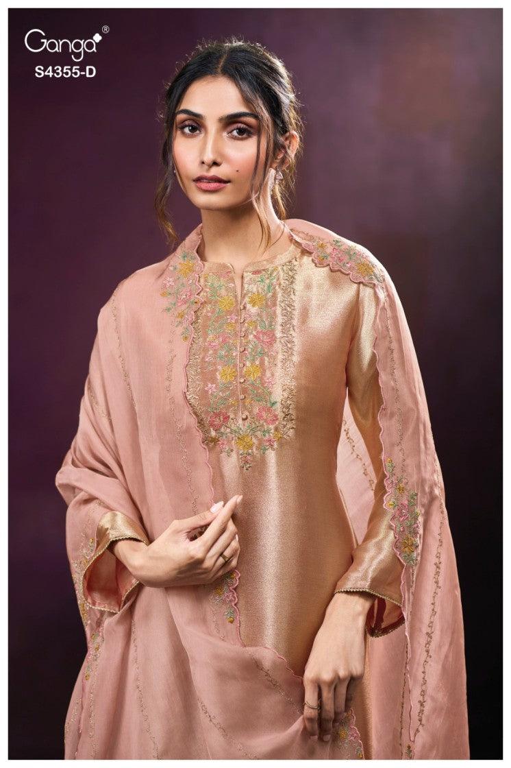 BUY GANGA SUITS GANGA OLESHA S4355 TOP DESIGN