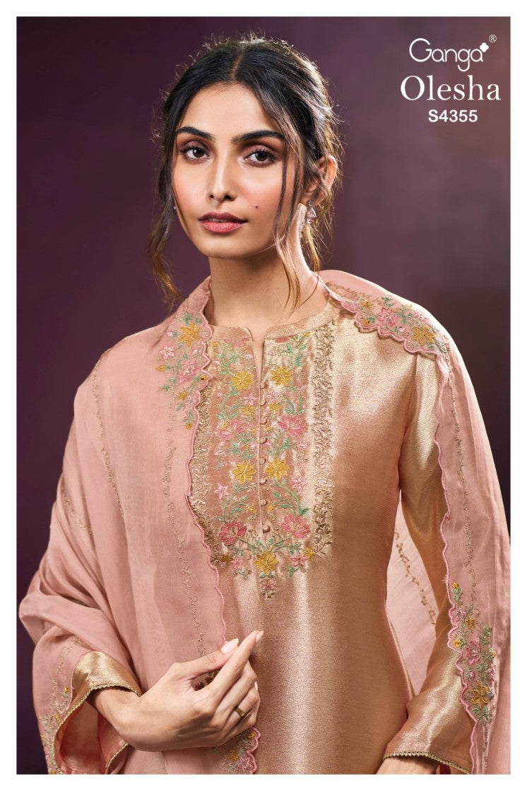 BUY GANGA SUITS GANGA OLESHA S4355 FULL SET